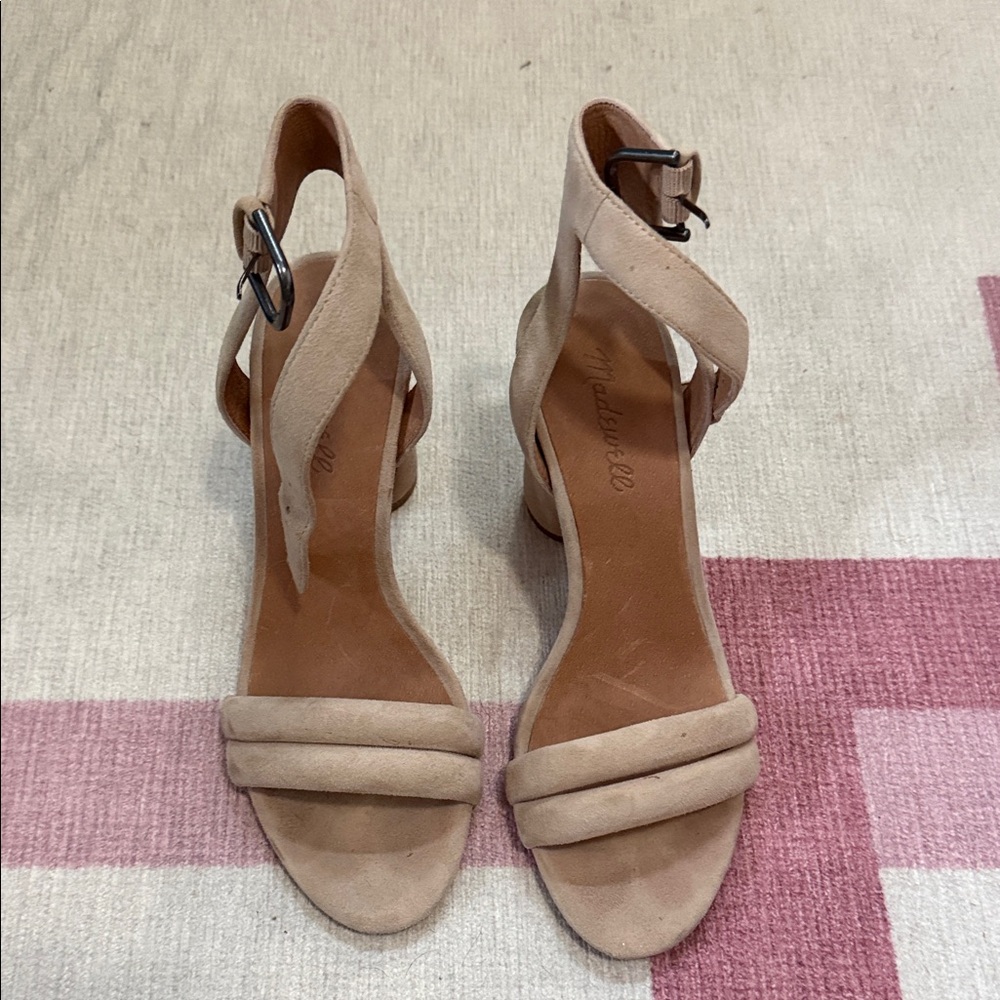 Madewell Tan Strappy Heels